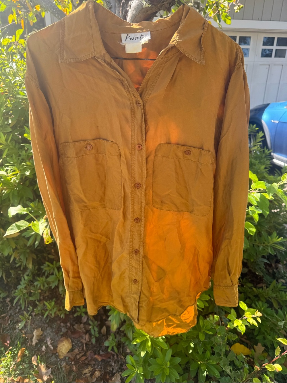 Gorgeous Vintage 100% Silk Button Down